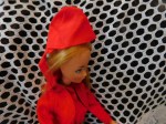 BARBIE RED FOR RAIN HAT SIDE